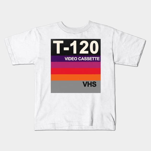 VHS Retro/Vintage Design Kids T-Shirt by AniReview